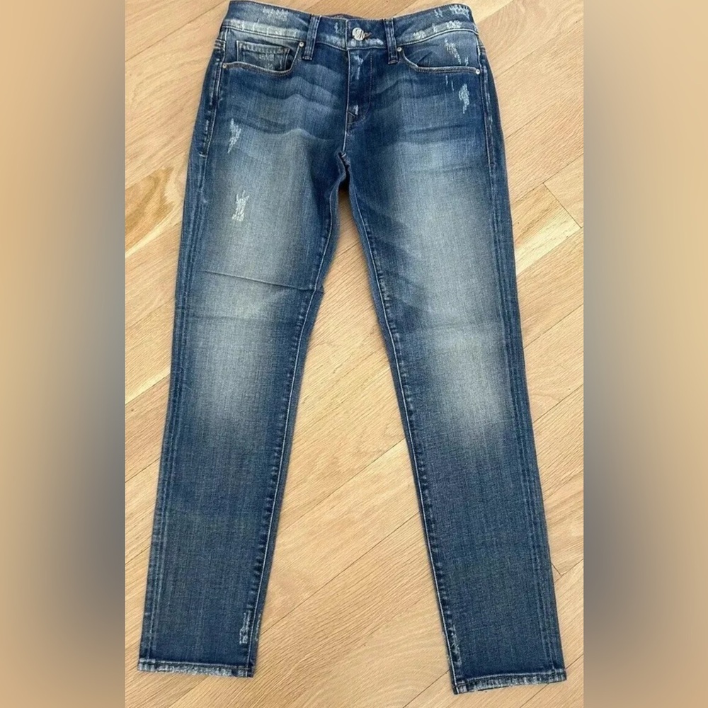 Mavi Women’s Jeans 27 Alexa Ankle 27” Waist Skinny Distress 8” Rise 27” Inseam